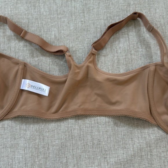 Delimira Front Close unlined nude underwire bra size 34F - Picture 5 of 10
